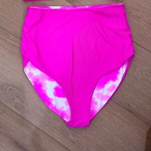 Coral Reef Vibrant Pink Women's Swim Bottom